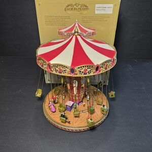 2004 Mr Christmas Gold Label Worlds Fair Swing Carousel NO MOTION OR SOUND,